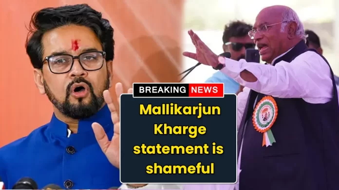 Mallikarjun Kharge statement is shameful