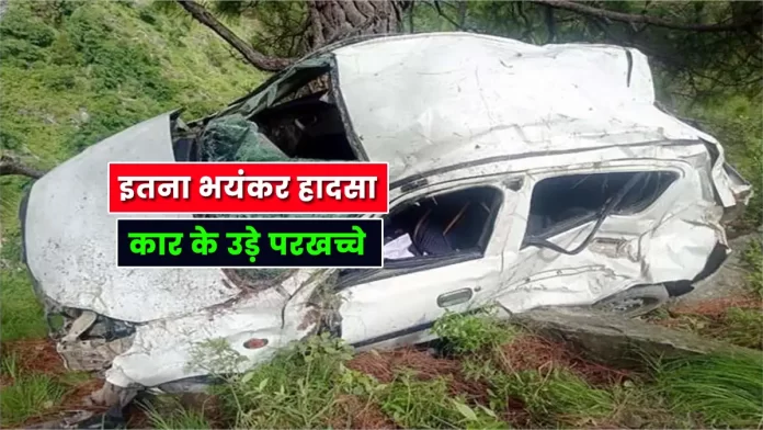 Car accident on the Chamba-Tisa main road